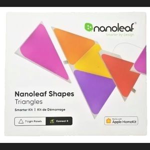 New Nanoleaf Shapes Triangles Smarter Kit Multicolor Light Panels - 7 Pack